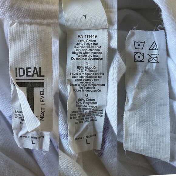 Ho’ola Na Pua White Logo Short Sleeve T-Shirt Large - Picture 4 of 5